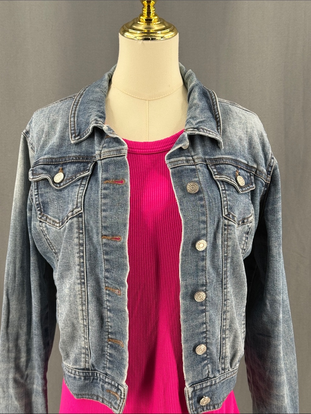 refuge Washed Blue Denim Jacket